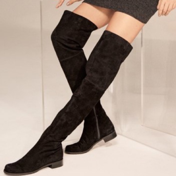 Stuart Weitzman HiLo Knee-High Suede Boots - Picture 2 of 8